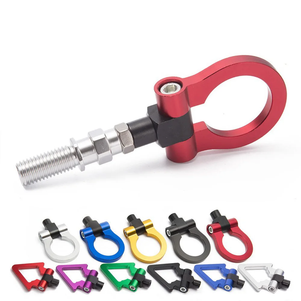M18 x 2,5 алюминиевая заготовка для крепления винтового бампера, складное кольцо, буксировочный крюк для Scion Mazda Honda Infiniti Nissan Toyota Car