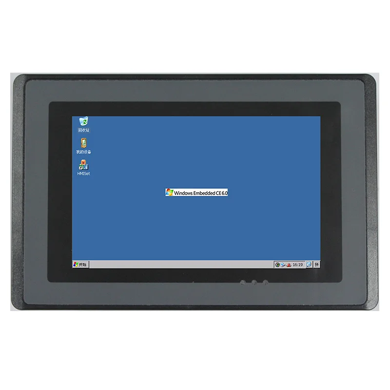 5 inch Free hmi plc all in one pc cheap WinCE 6.0 system touch screen panel pc logo proface industrial hmi panel