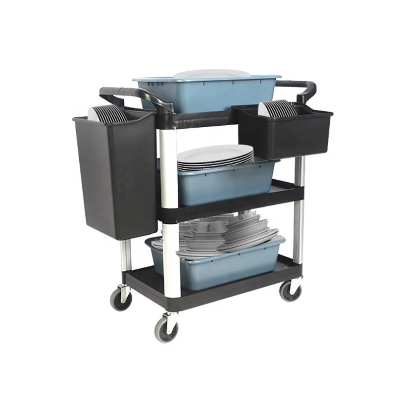 Firm and Durable Restaurant Service  Food Cart Trolley Cart Food Delivery Car Kitchen Service Trolleys