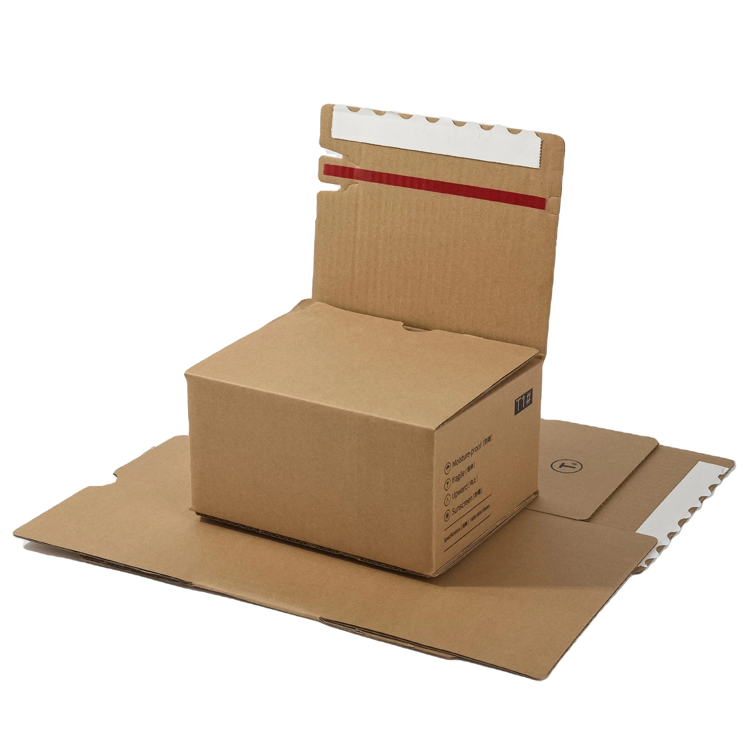 Wholesale Custom logo corrugated paper box foldable Cosmetic packaging box Subdcription Shipping Mailer Box