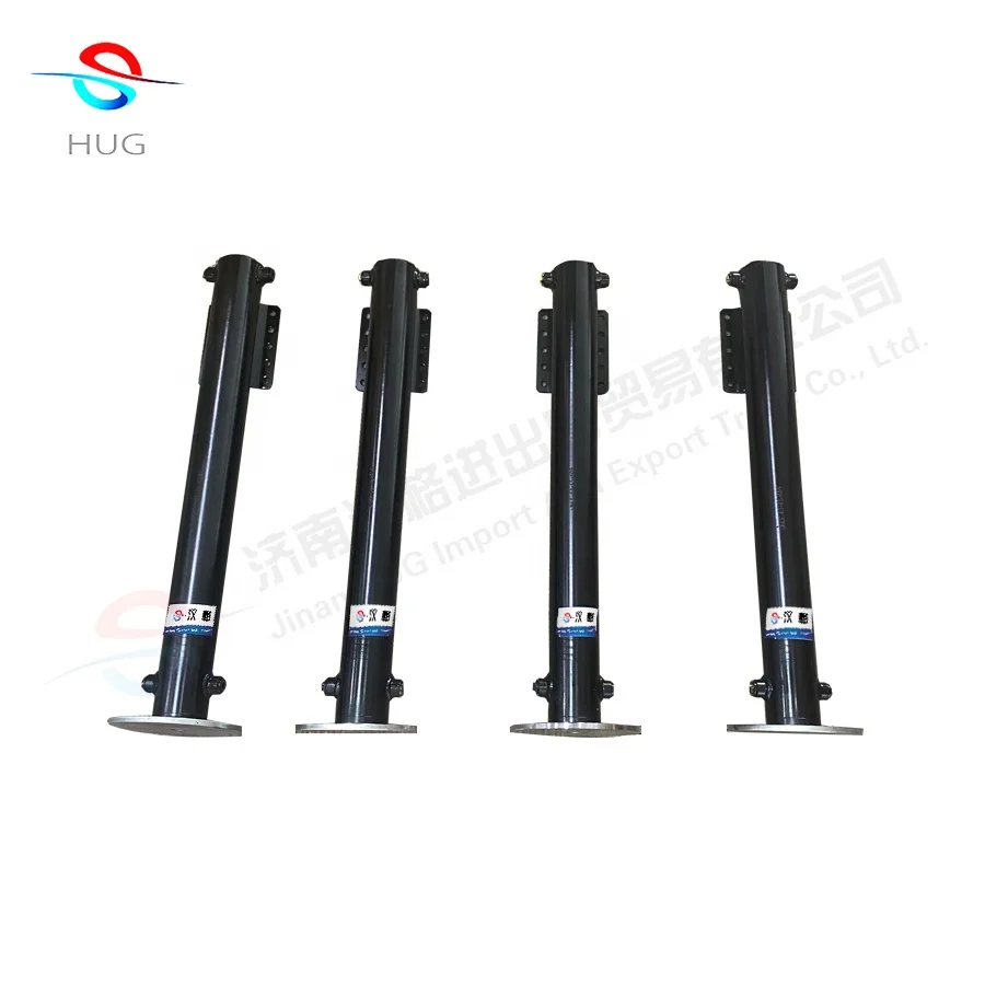 Automatic leveling dc hydraulic power unit and hydraulic cylinder for motorhome