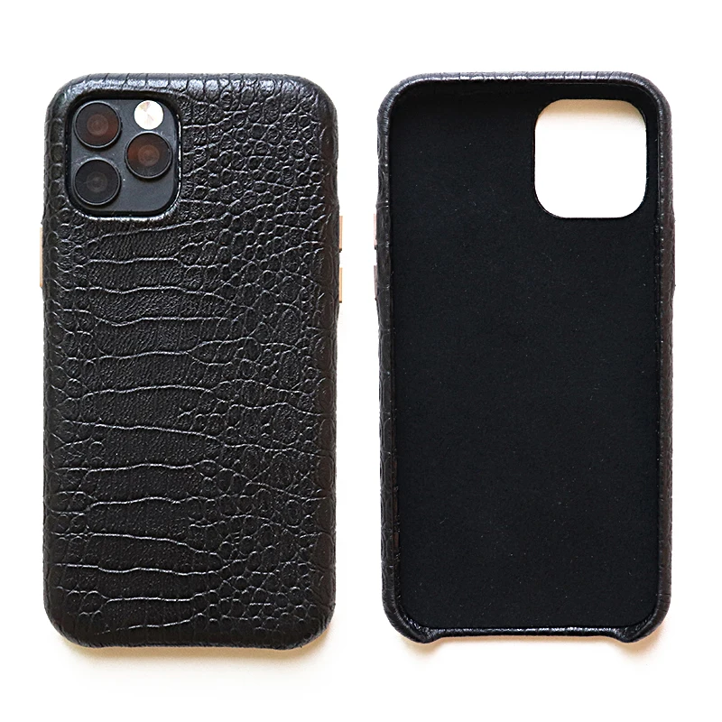 SUNDO 2021 Luxury Crocodile  Grain Leather Phone Case Mobile Phone Cover Classic Leather Pattern Phone Case for Iphone 11