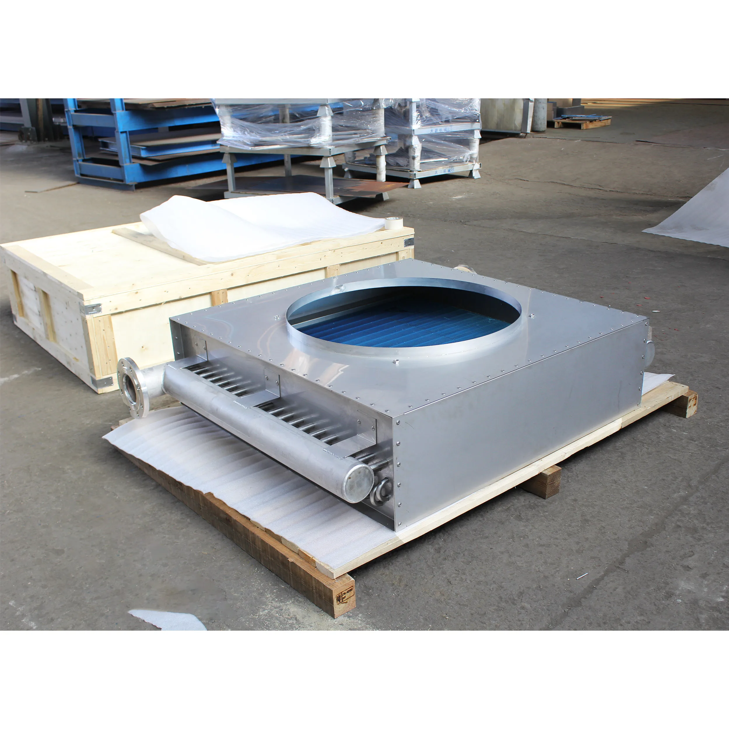 Evaporative Air Cooler Refrigeration Equipment Stainless Steel Tube Coil Heat Exchanger Condenser Evaporator