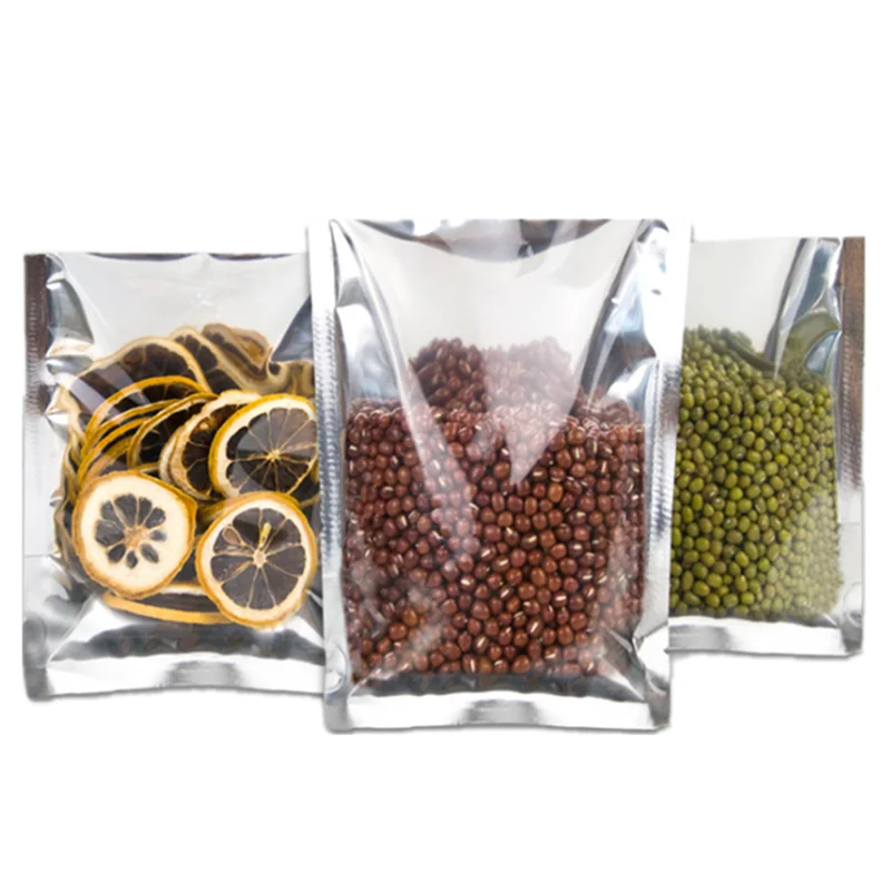 100pcs 16X24cm 2022 logo transparent foil vacuum sealer bag