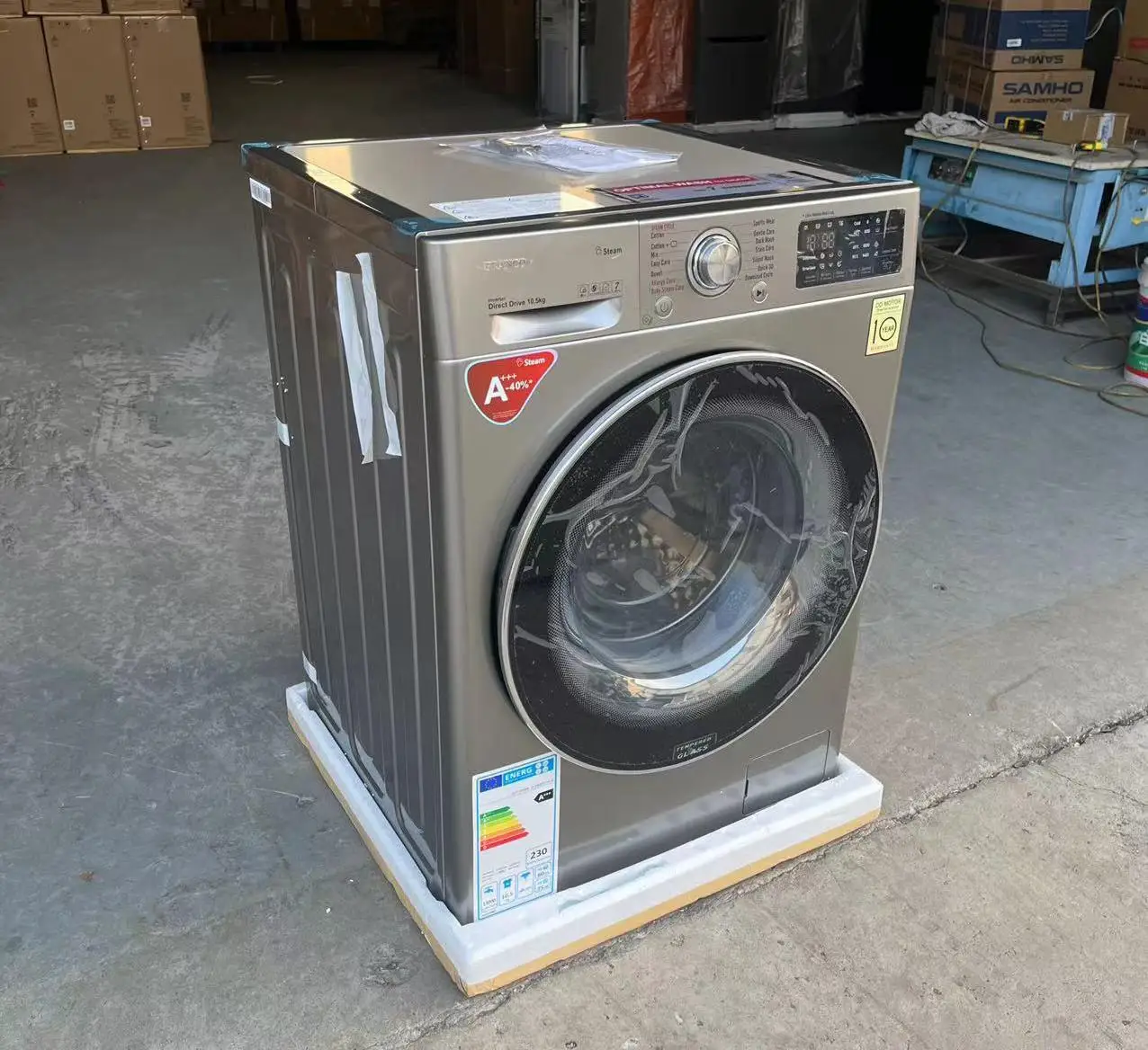 Drum washing machine, 10kg front door automatic professional whirlpool efficient washing drum washing machine