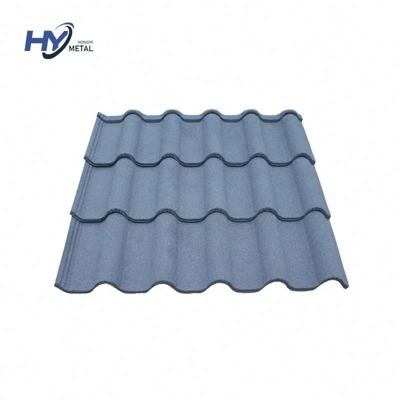 Wholesale Price Waterproof Roofing Material 0.28- 0.5Mm Houses Stone Coated Color Tile Bond For Villa