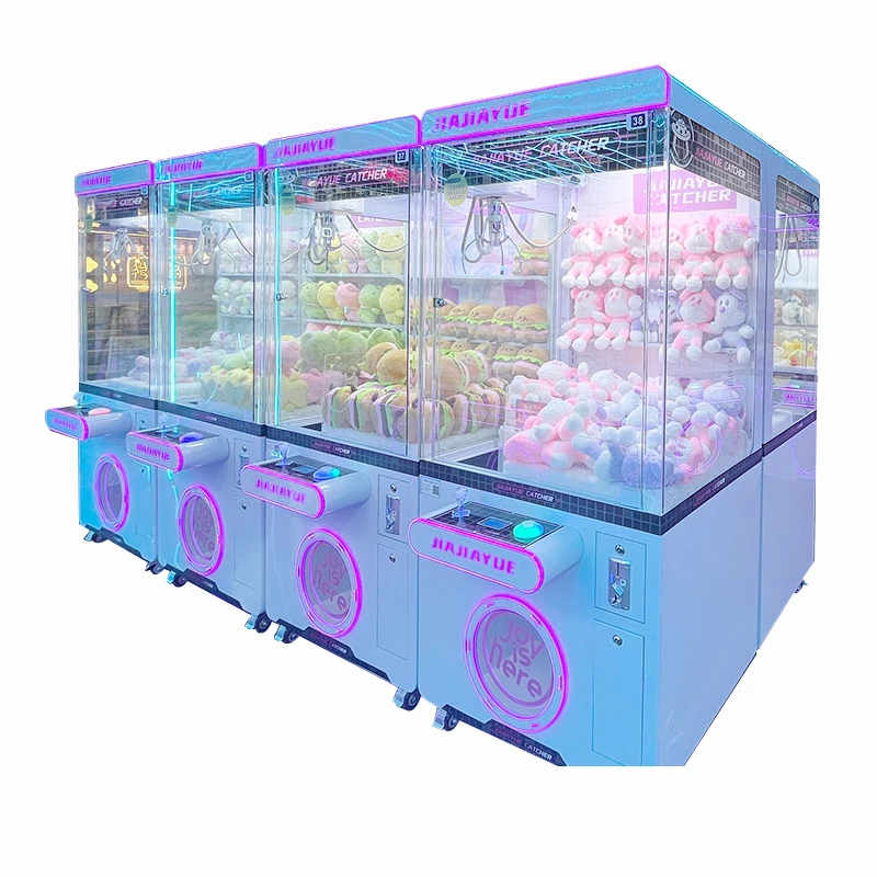 Customized mechanical claw size crane machine High quality hardware material tempered glass transparent crane machine