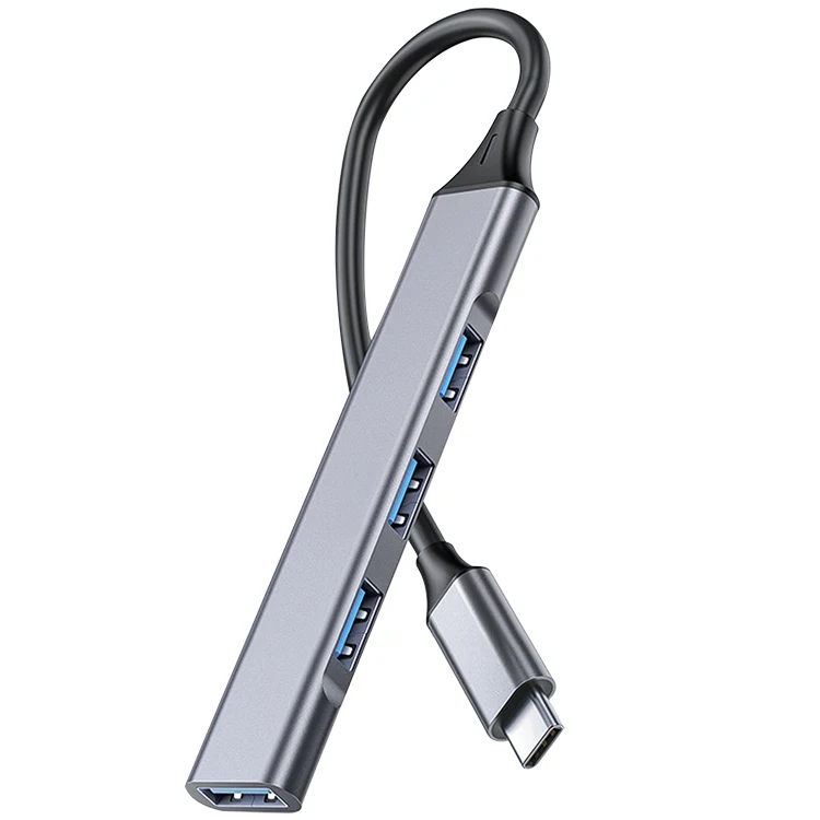 4 порта мульти-разветвитель адаптер OTG USB C концентратор Type 3 1 Для Macbook Pro 13 15 Air Mi HUAWEI Компьютерные аксессуары для