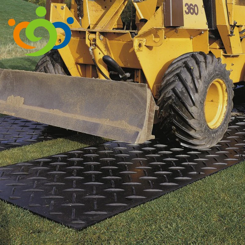 Durable Crane Mats Ground Guards Actavo Polyethylene Track Panels