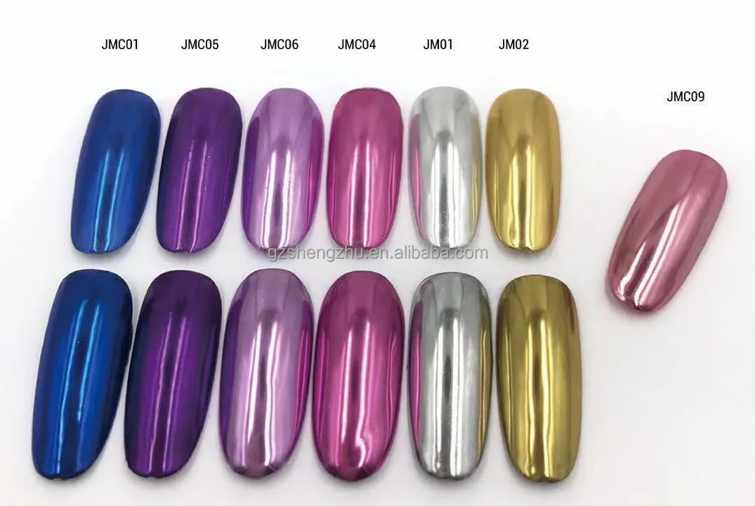 Shengzhu hot sale chrome  mirror effect pigment powder for nails painting