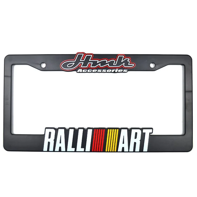 Jutien matt black powder coating US standard license plate cover