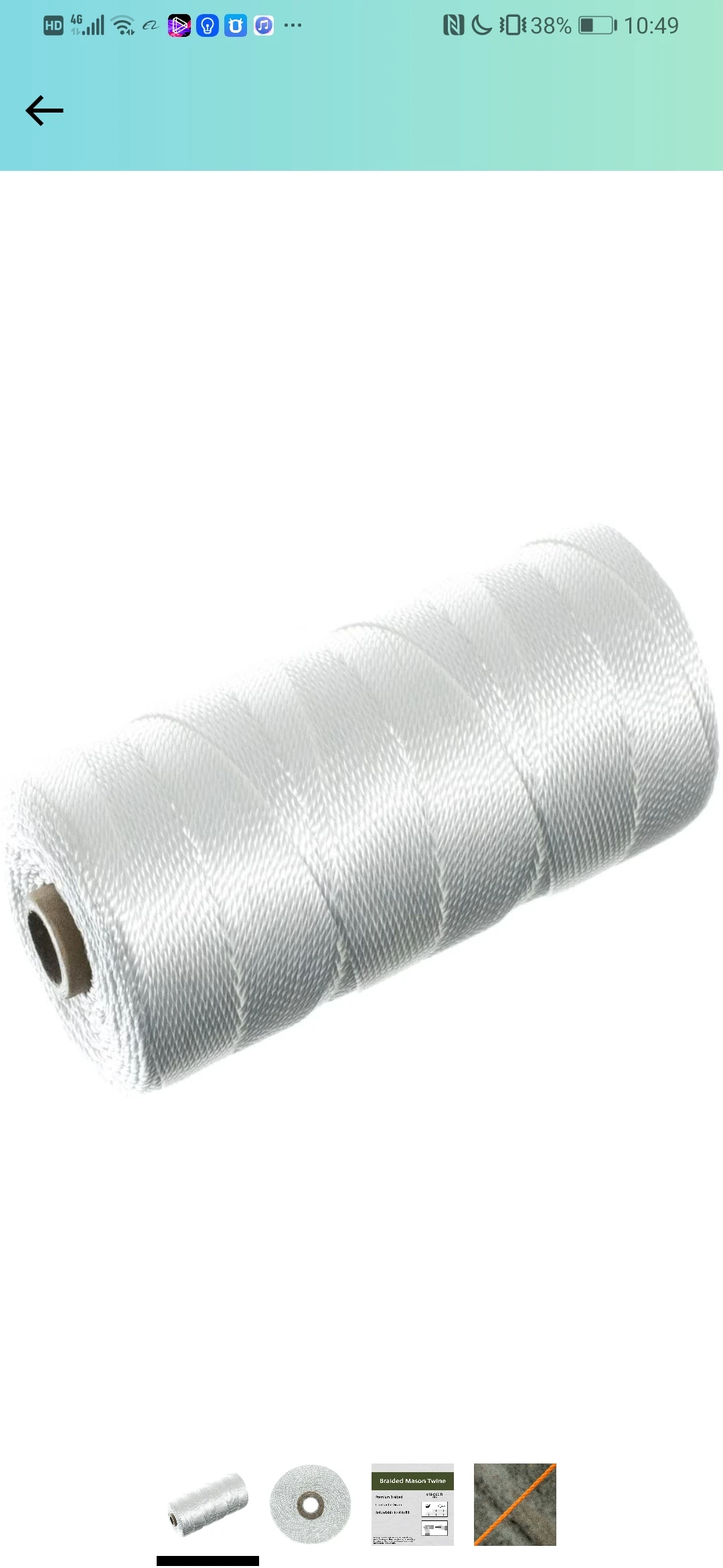 Polypropylene #18 x 425 ft TWISTED MASON LINE