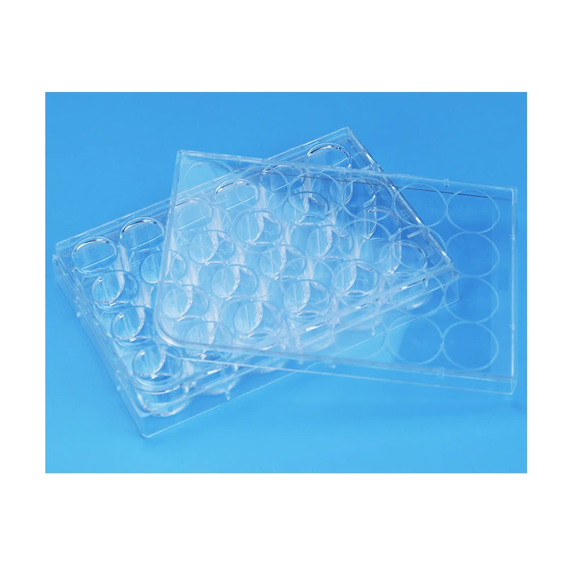 disposable lab 24 well plate plastic sterile TC treated cell culture plate tissue culture plate