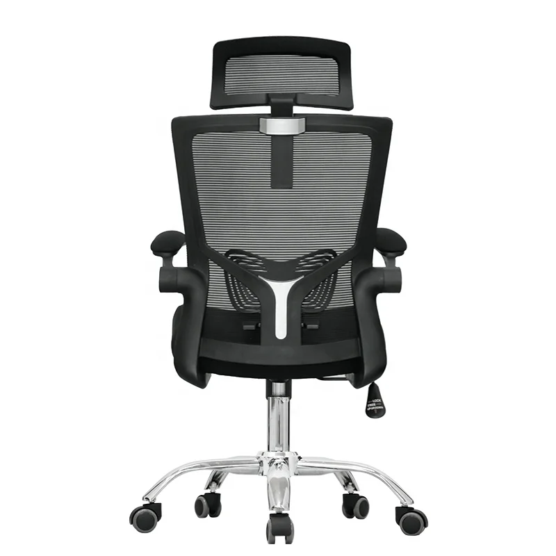 Cheap price ergonomic single level locked office staff recliner computer chair swivel