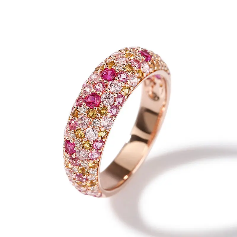 Hot Sale Style Moissanite Ring Custom Design Rose Gold Wedding Ring Moissanite Engagement Ring