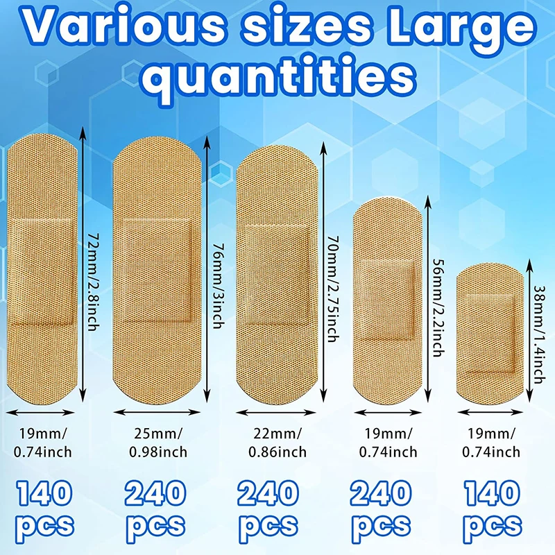 Hypoallergenic Spot Waterproof Band Aid Sterile Strips Wound Kids Medical Fabric Adhesive Plasters