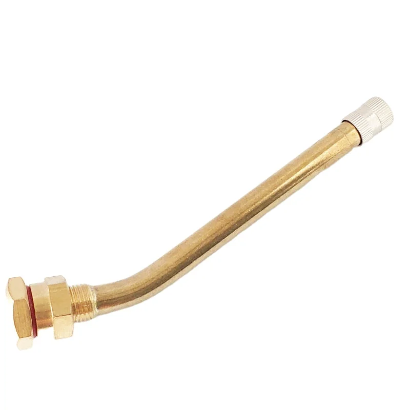 V3.20.6 BRASS TUBELESS TIRE VALVE METAL CLAMP-IN BUS AND TRUCK TYRE VALVE