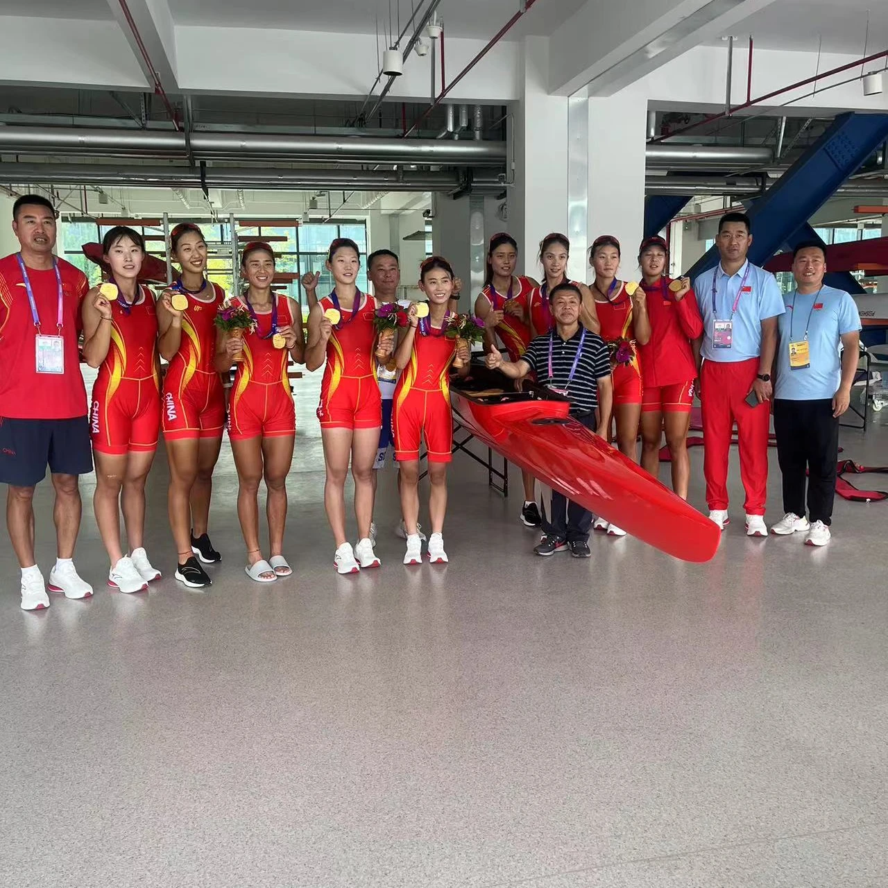 Falcon racing Peisheng carbon rowing boat 1x 2x- 4x 8+