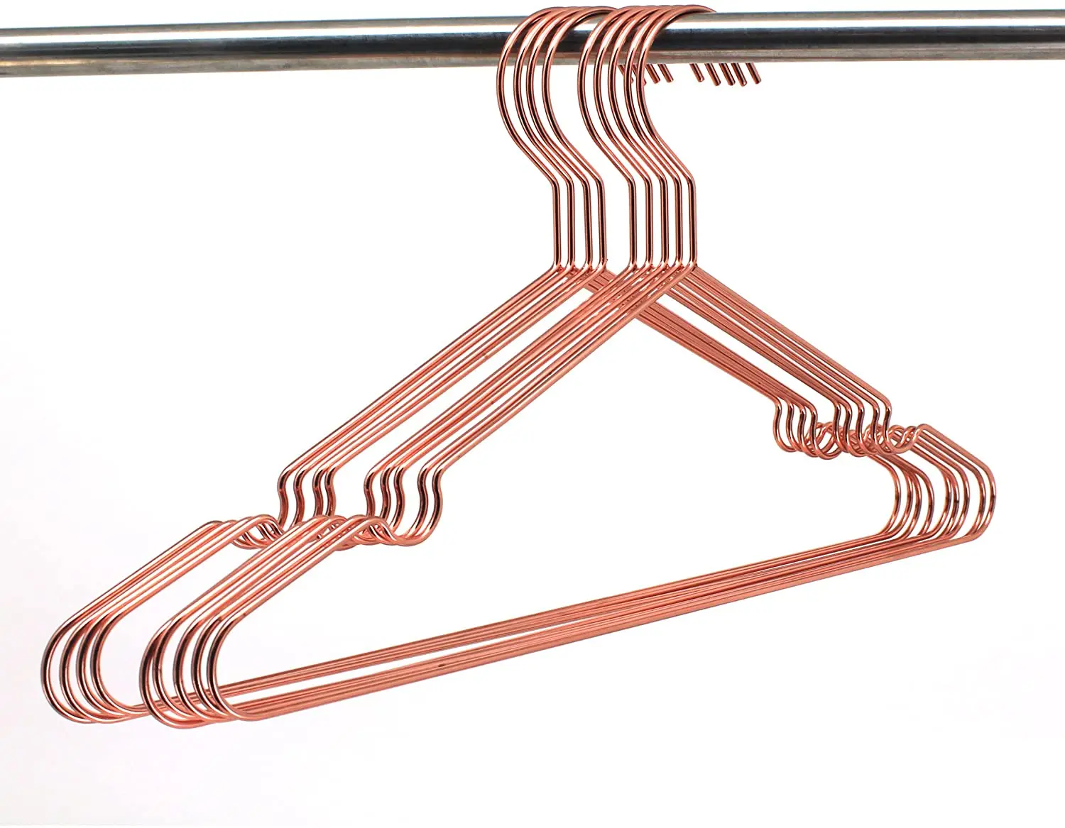 Wholesale Cheap  Rose Gold  Metal Clothes Hangers