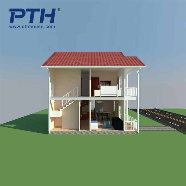 Light Steel Frame Building Low Cost Prefabricated House Light Steel Structure Villa