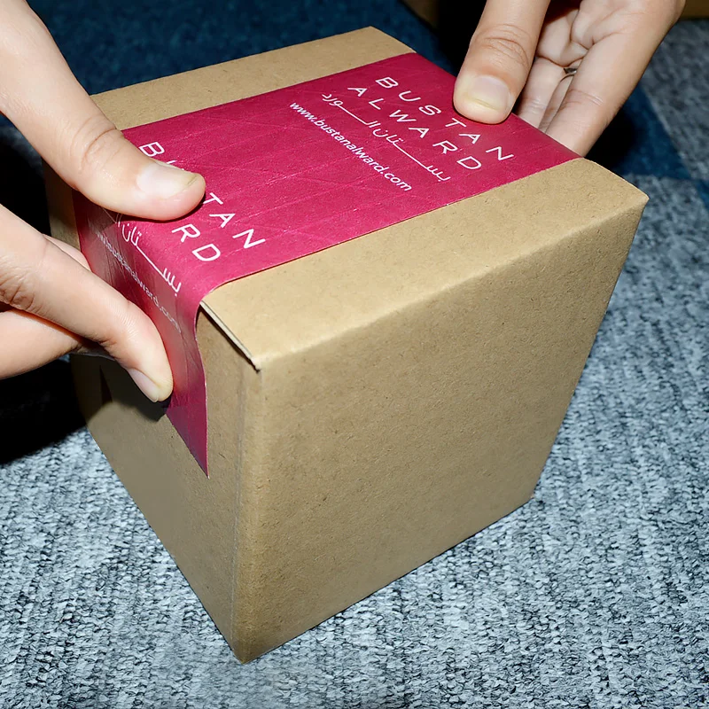 Economical Seal Corrugated Boxes Custom Printed Paper Kraft Water Activated Tape