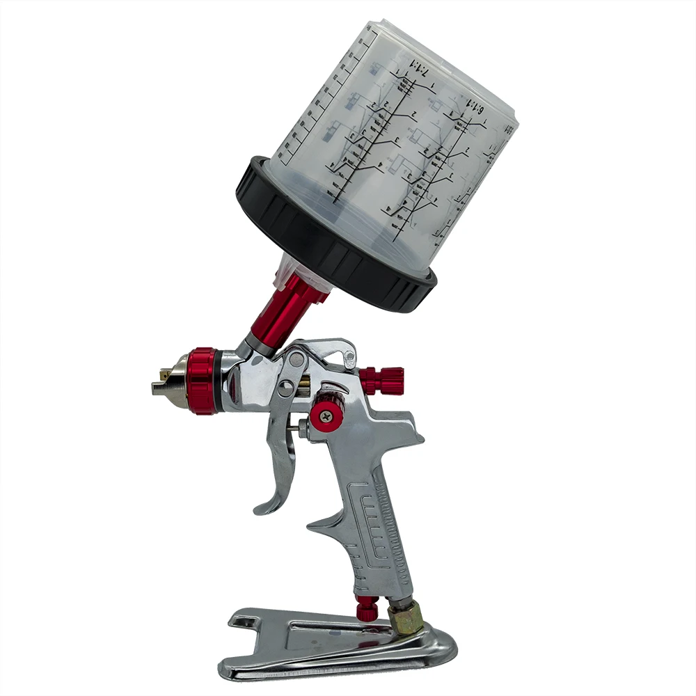 HVLP Spray Gun With Adapter And Mixing Cup Auto Feed Car Paint Spray Gun 1.3/1.4/1.7mm Nozzle Szie