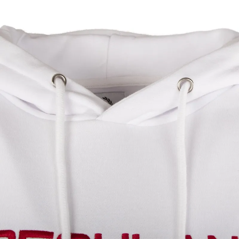 
350 gsm color combination two tone embroidered hoodie without pocket 