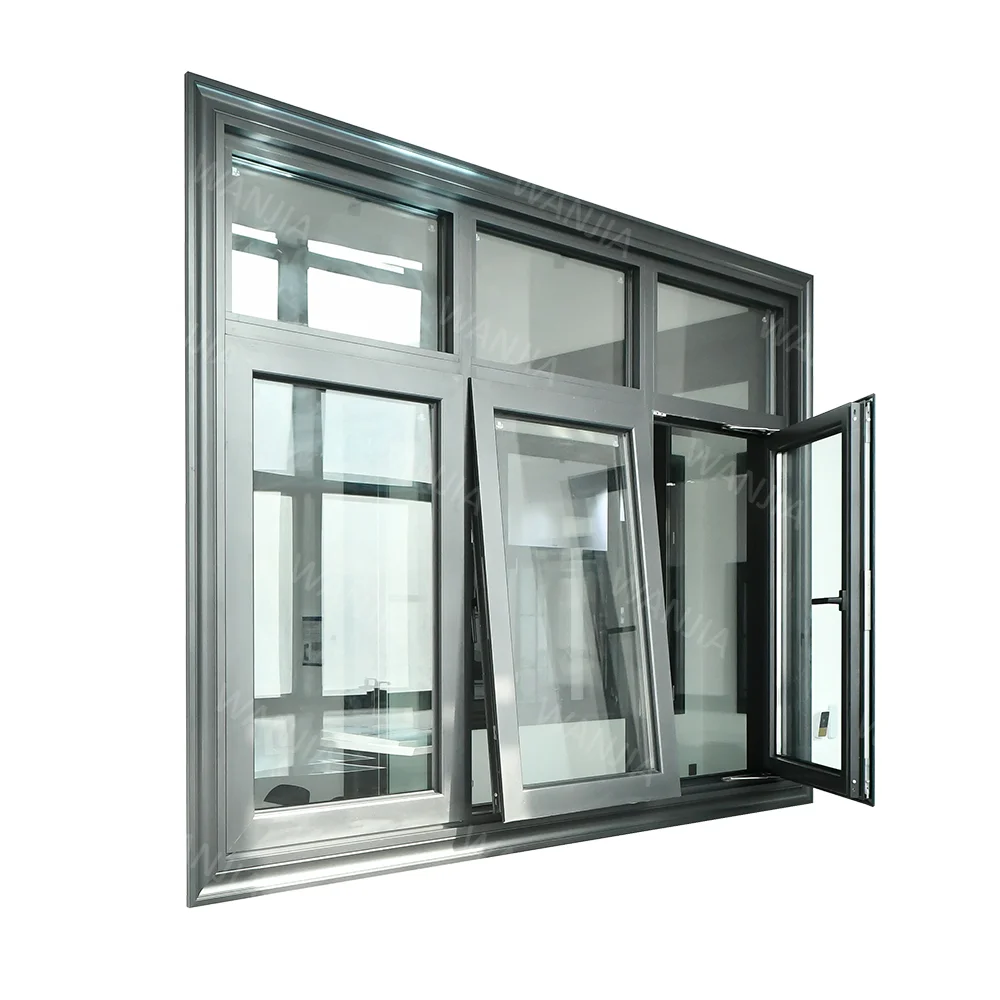 Smart home design Interior aluminum windows hurricane impact glass windows aluminum casement Windows
