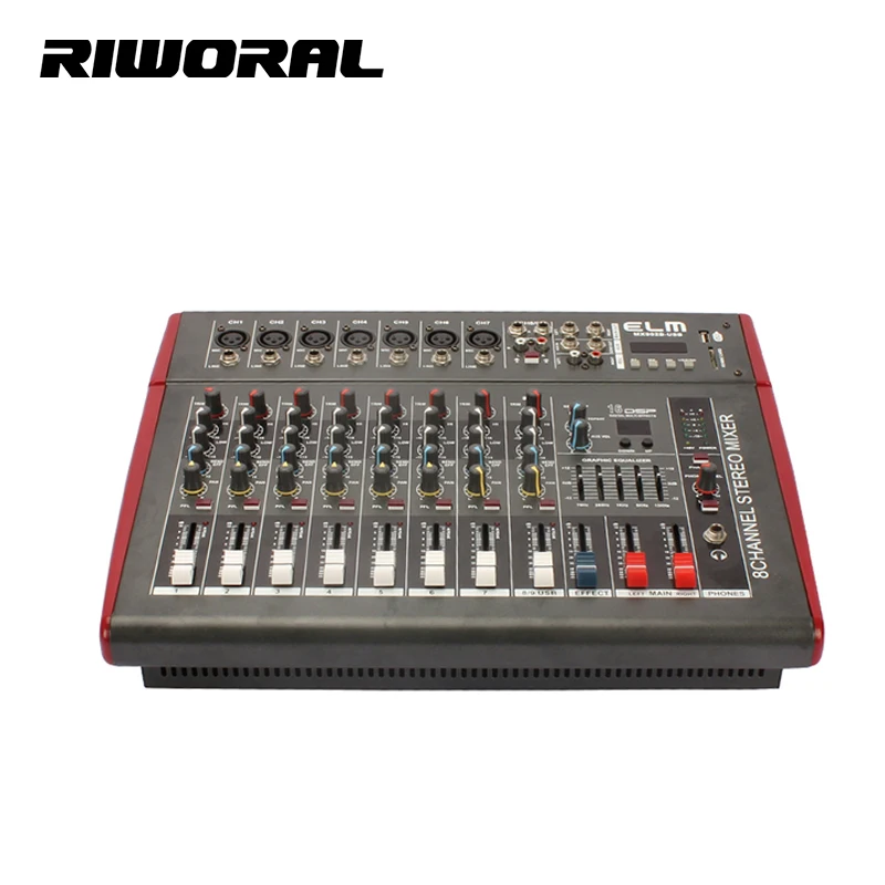 MX902 8 Channel professional sound audio power mixer usb interface controller home music karaoke