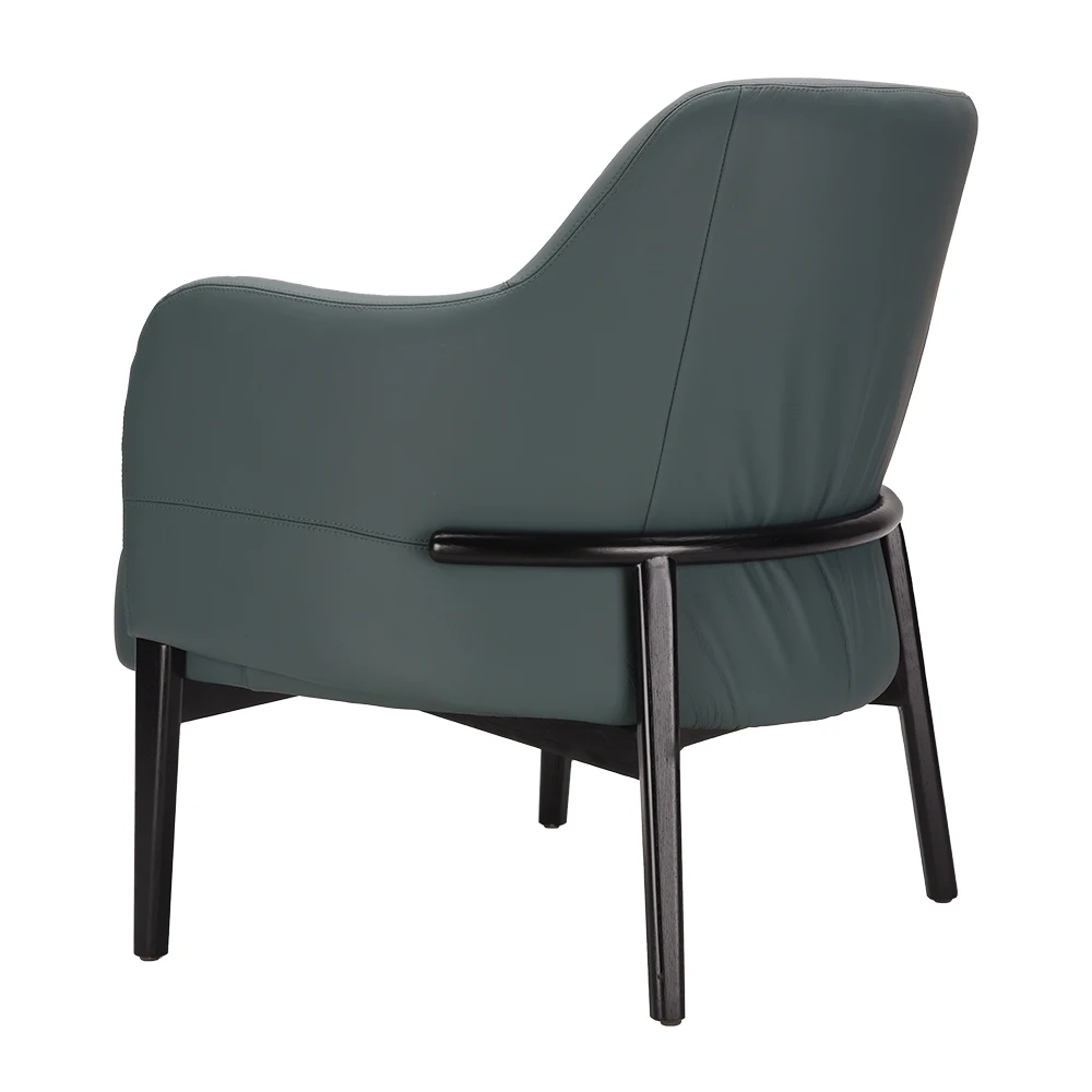 Modern Nordic leisure chair luxury velvet armchair high density rebound cushioned armchair living room characteristic chair leis