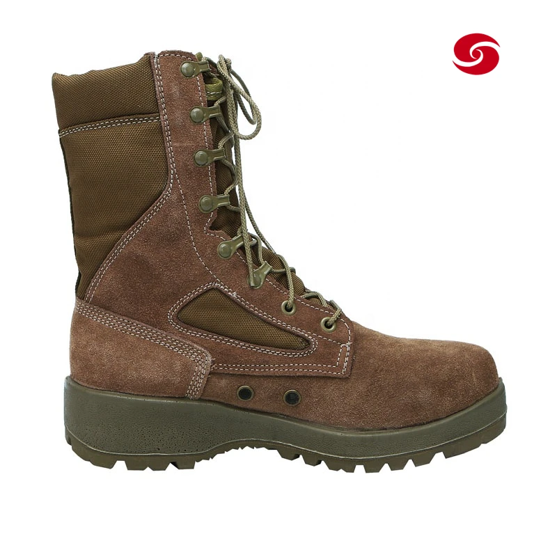 Коричневые уличные военные армейские полицейские тактические ботильоны для