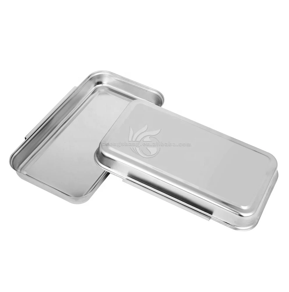 Stainless Steel Steaming Tray and Hot Dish Plate Cold Steamed Rice Tray Steamer Pan Rectangle Cake Pan Fruit Tray