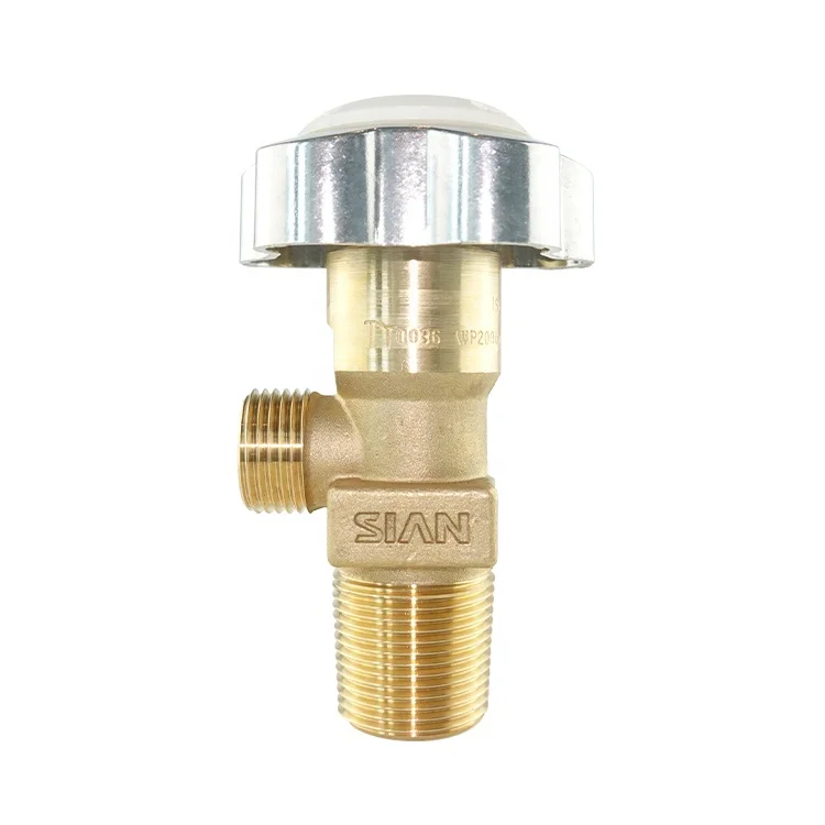 SiAN Qualified Nitrogen Pressure Reducing Valve 20MPa Gas Cylinder Flow Control Valve Axial TPED N2 Valves