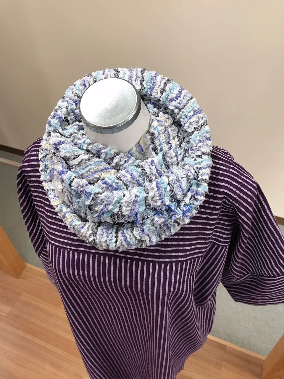 Cotton knitted fabrics women custom breathable warmer snood for sale