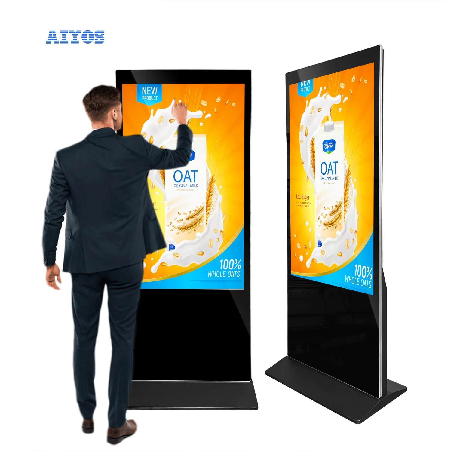 Floor Standing 32 inch Android Video LCD Advertising Players Kiosk Digital Touch Screen Signage Display