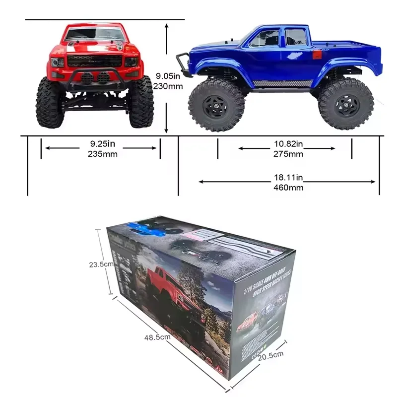 Remo 10275 1/10 масштаб 4WD Радиоуправляемый автомобиль рок-гусеничный внедорожник 4x4 грузовик с дистанционным управлением