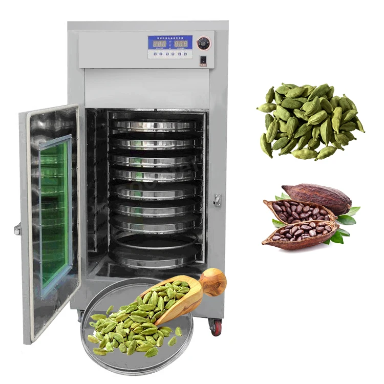 Hot sale automatic coffee shop cocoa bean and cardamom drying machine