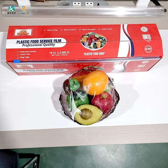 Пищевая ПВХ пищевая пленка jumbo roll 10mic 1500 мм пластиковая xxxx