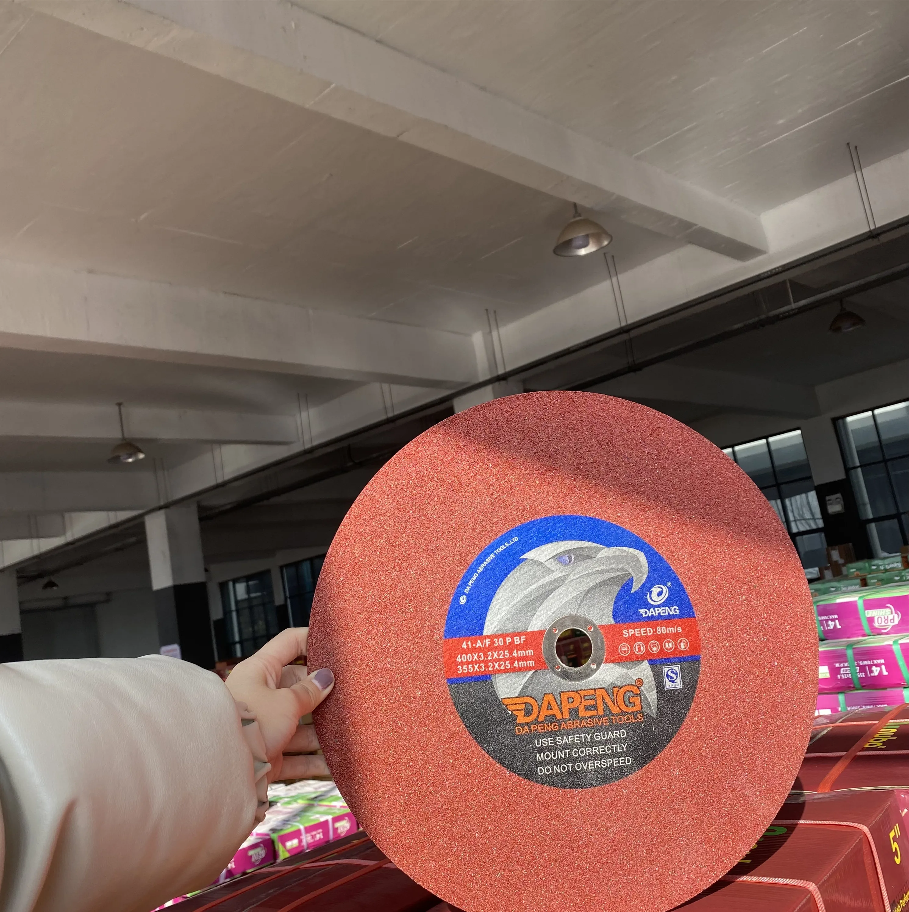 14 Inch Steel Stainless Aluminum Oxide Silicon Carbide Abrasive Rotary Cutting Disc Resin Fiberglass Backing Customizable