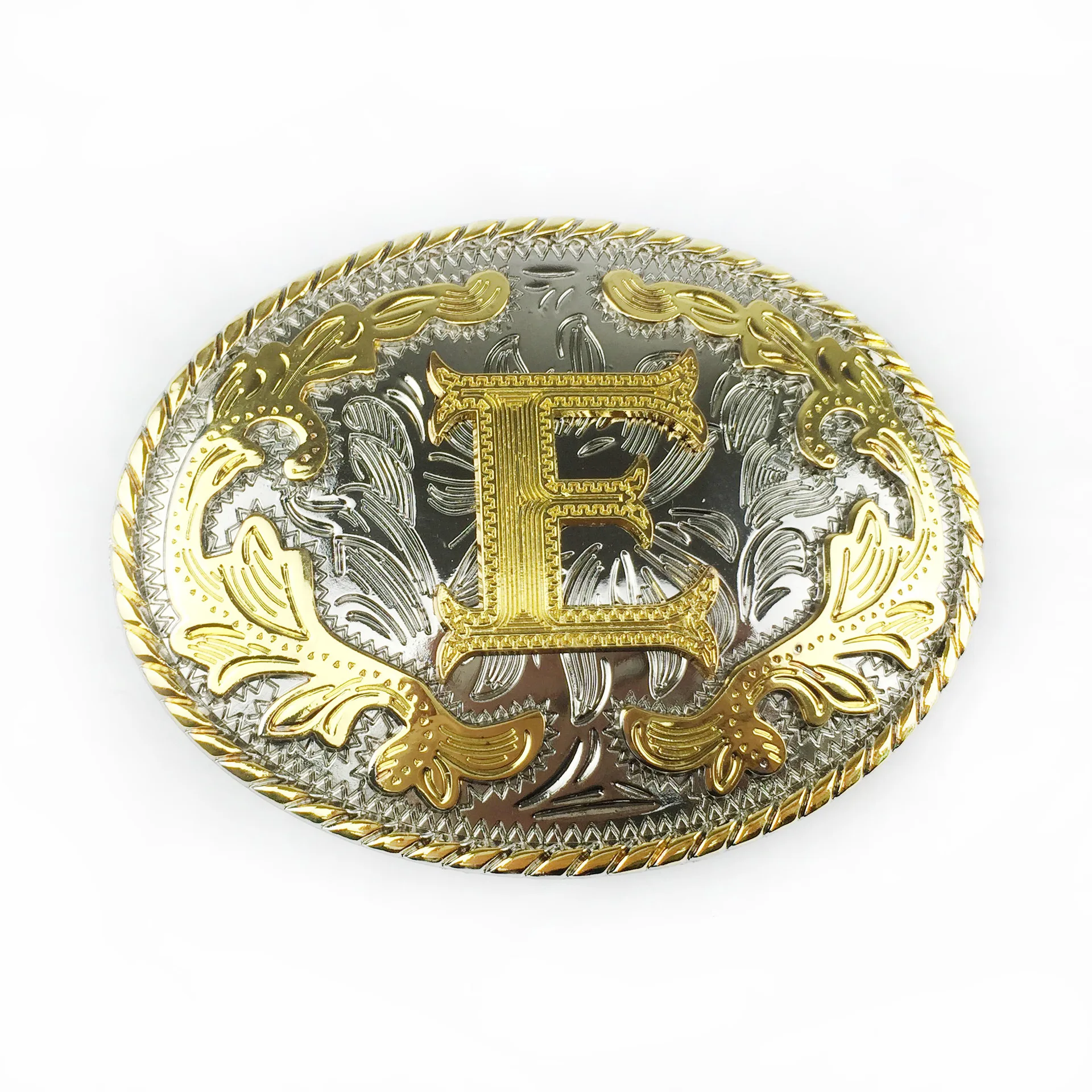 Factory Manufacturer custom words from A TO Z Any Shape Men Belt Buckle