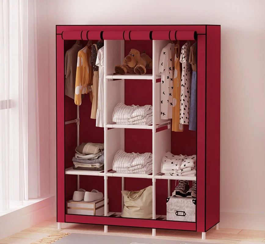 Hot Selling Non-woven Clothes Storage Cabinet Portable Wardrobe Closet Clothes Organizer