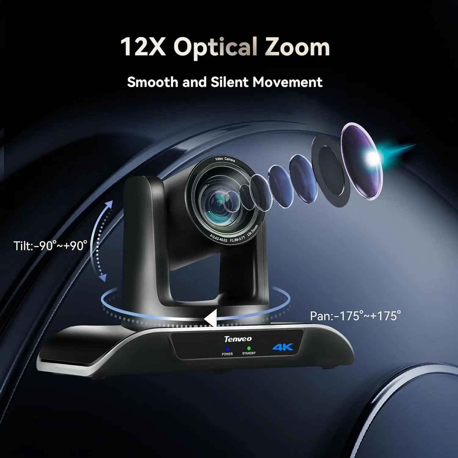 Система видеоконференцсвязи TEVO-VHD12U-4K + M3B 4k/1080p USB 3 0 HDMI 12x зум BT5.0 система Конференц-микрофона