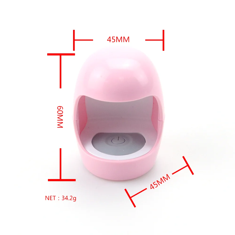 Wholesale Single Custom Nail Technician Lamp Cheap Led Nail Manicure Gel White Home Usage Personal Light