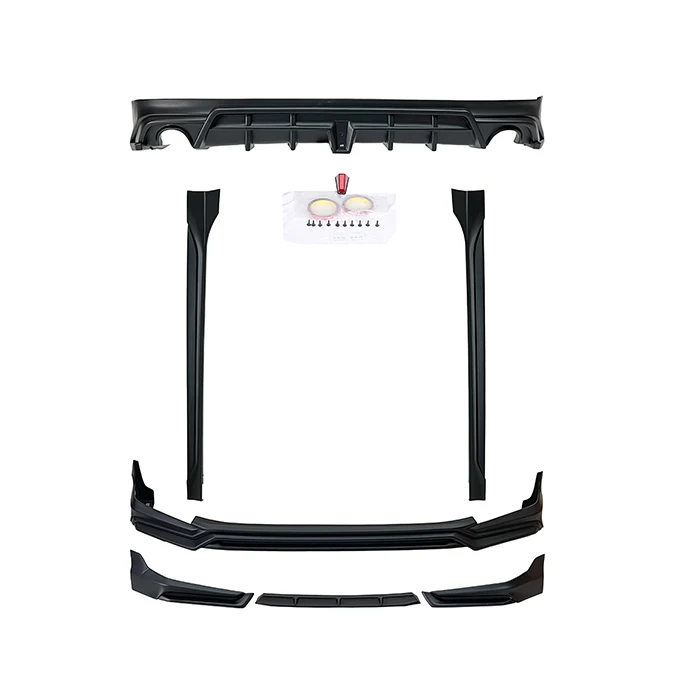 Yofer 11th gen car modified front rear bumper lip diffuser side accessories bodykit bumpers for civic