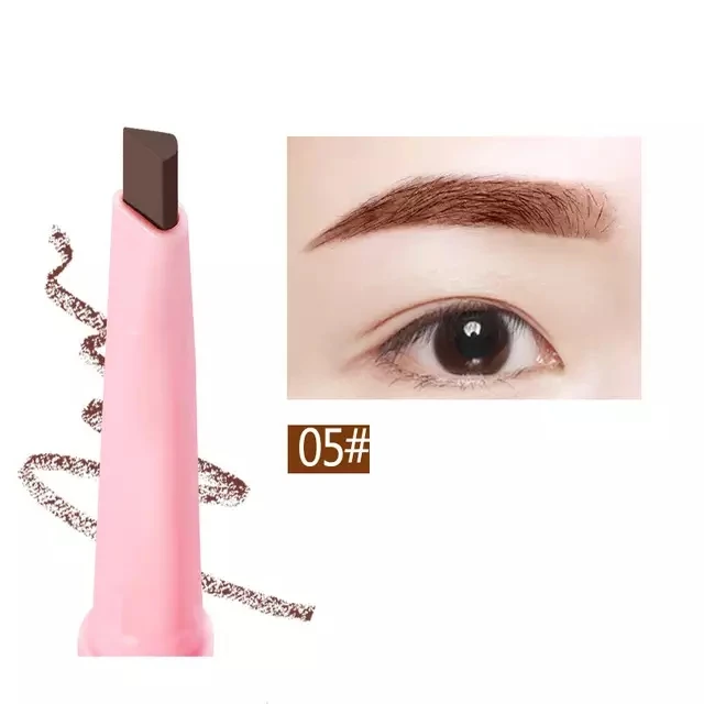 Double Eyebrow Pencil Waterproof And Sweatproof Not Bleaching Lasting Not Blooming Roaring Thrush Artifact 5 Color Optional