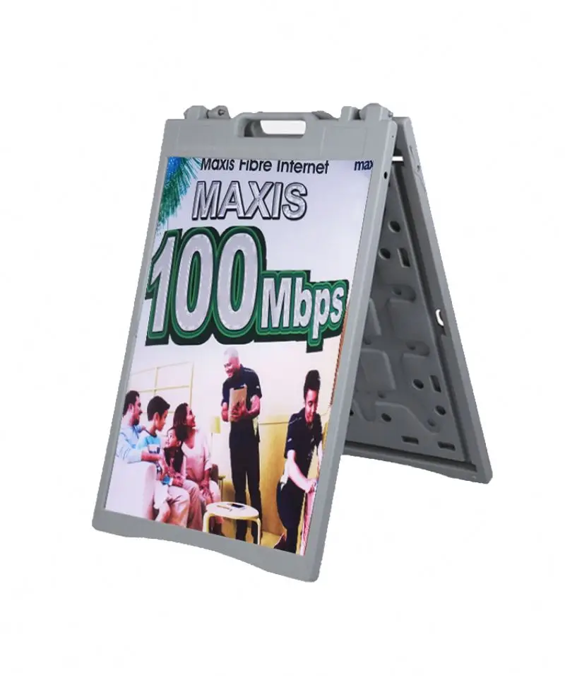 Advertising Poster Frame Signage Customized Design A Frame Sign Pavement  Plastic A Frame Signs Stand
