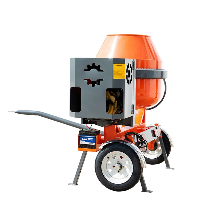 Low MOQ JQ 500L concrete cement mixer machine electric or diesel or gasoline engine home use Construction works