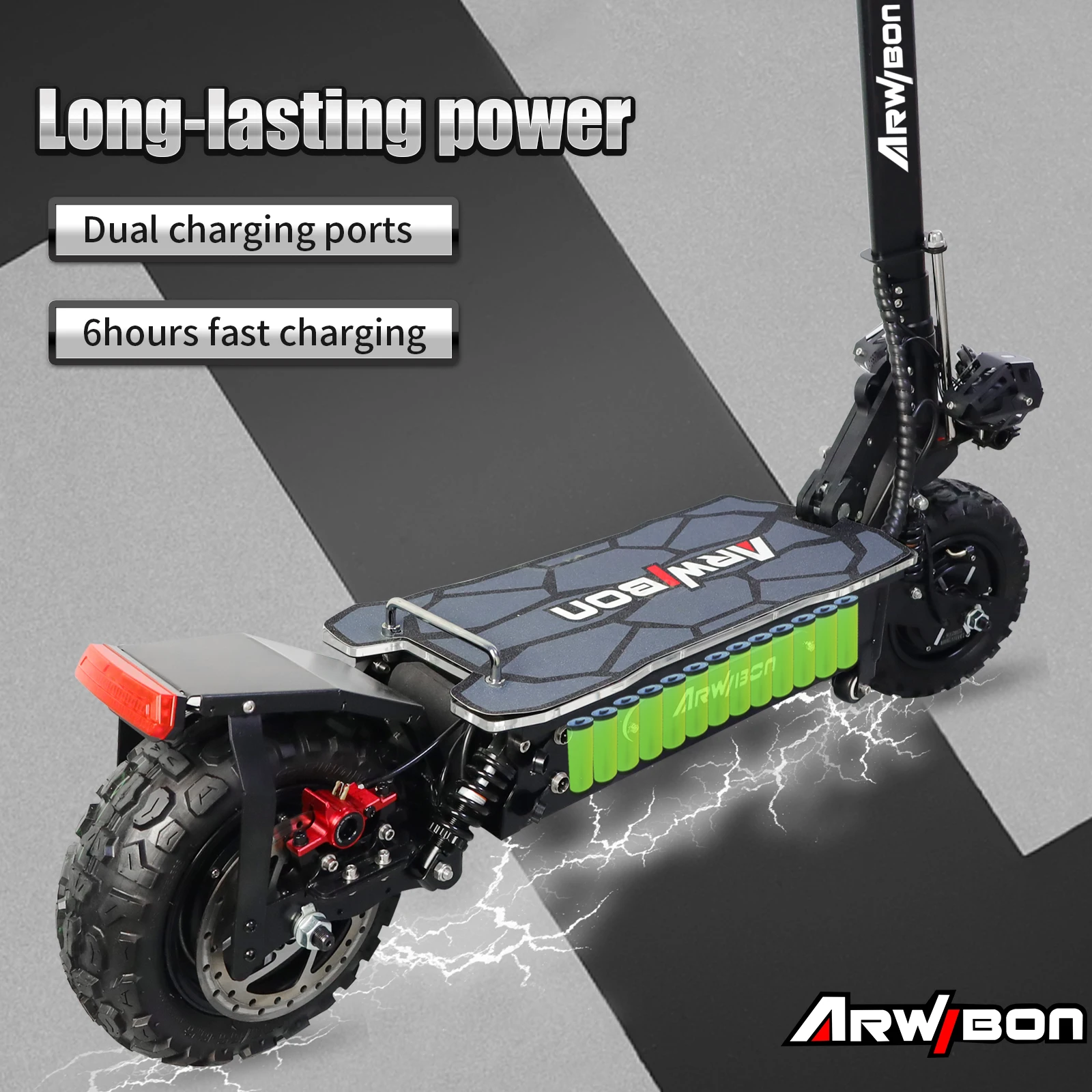 Arwibon USA/EU Warehouse Chinese Scooter Manufacturers 5600W 85KM Speed Folding Dual Motor Electric Scooter Adult