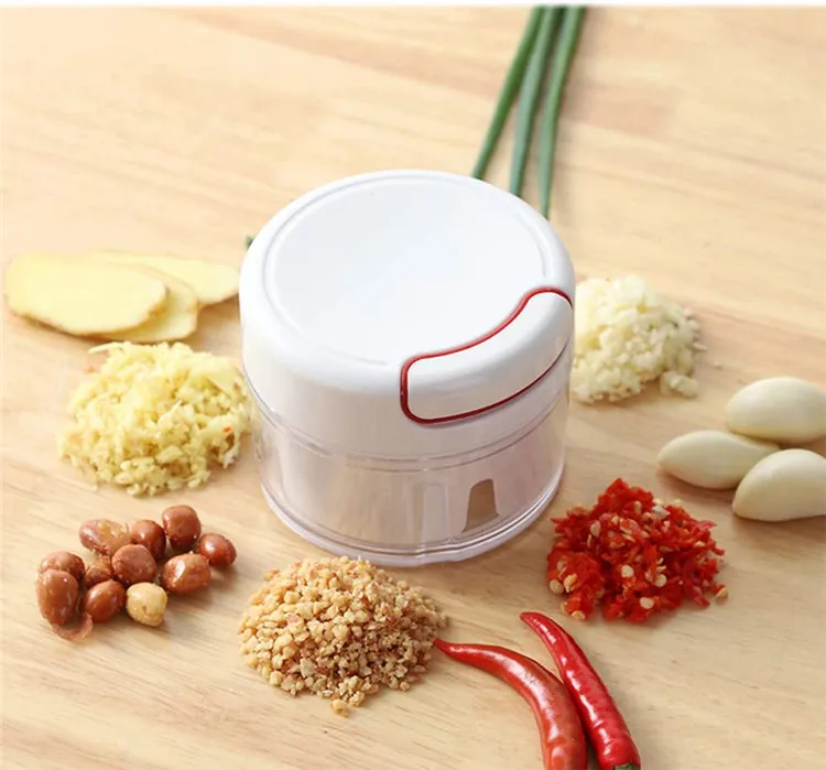 Factory Wholesale Kitchen Mini Manual Onion Chili Garlic Grinder Crusher Food Ginger Garlic Chopper