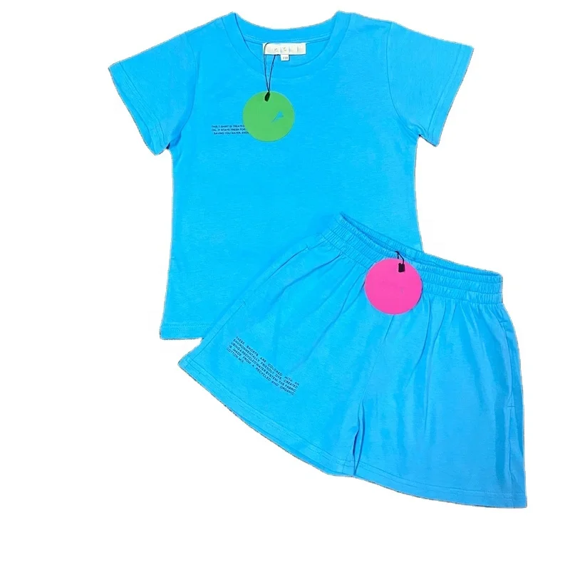 Детский Повседневный костюм, Летний новый пиджак с круглым вырезом, костюм из двух предметов, дизайнерский костюм для мальчиков и девочек